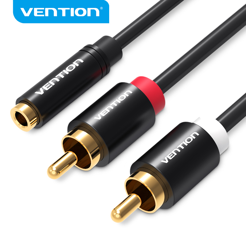 Home Cinema Amplifier - Vention Jack 3.5mm Female to 2RCA