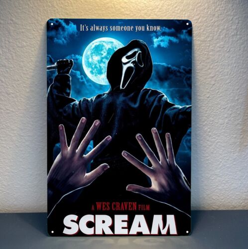 Home Cinema Decor - Scream Horror Movie Metal Poster Tin