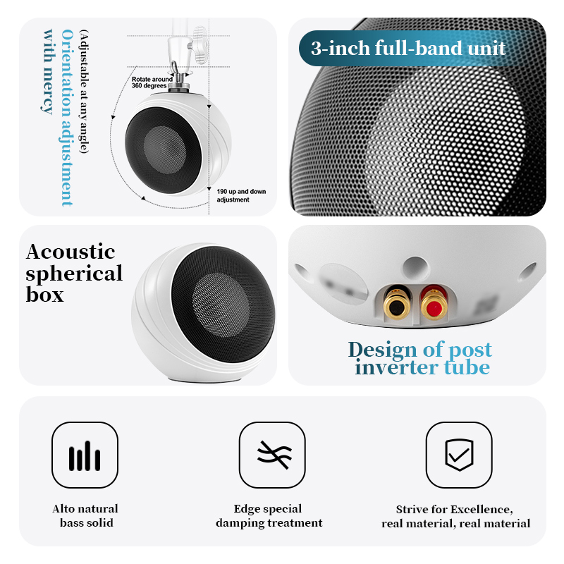 Oupushi ceiling mounted wall m - Wall Mount Speaker ulasan dan harga