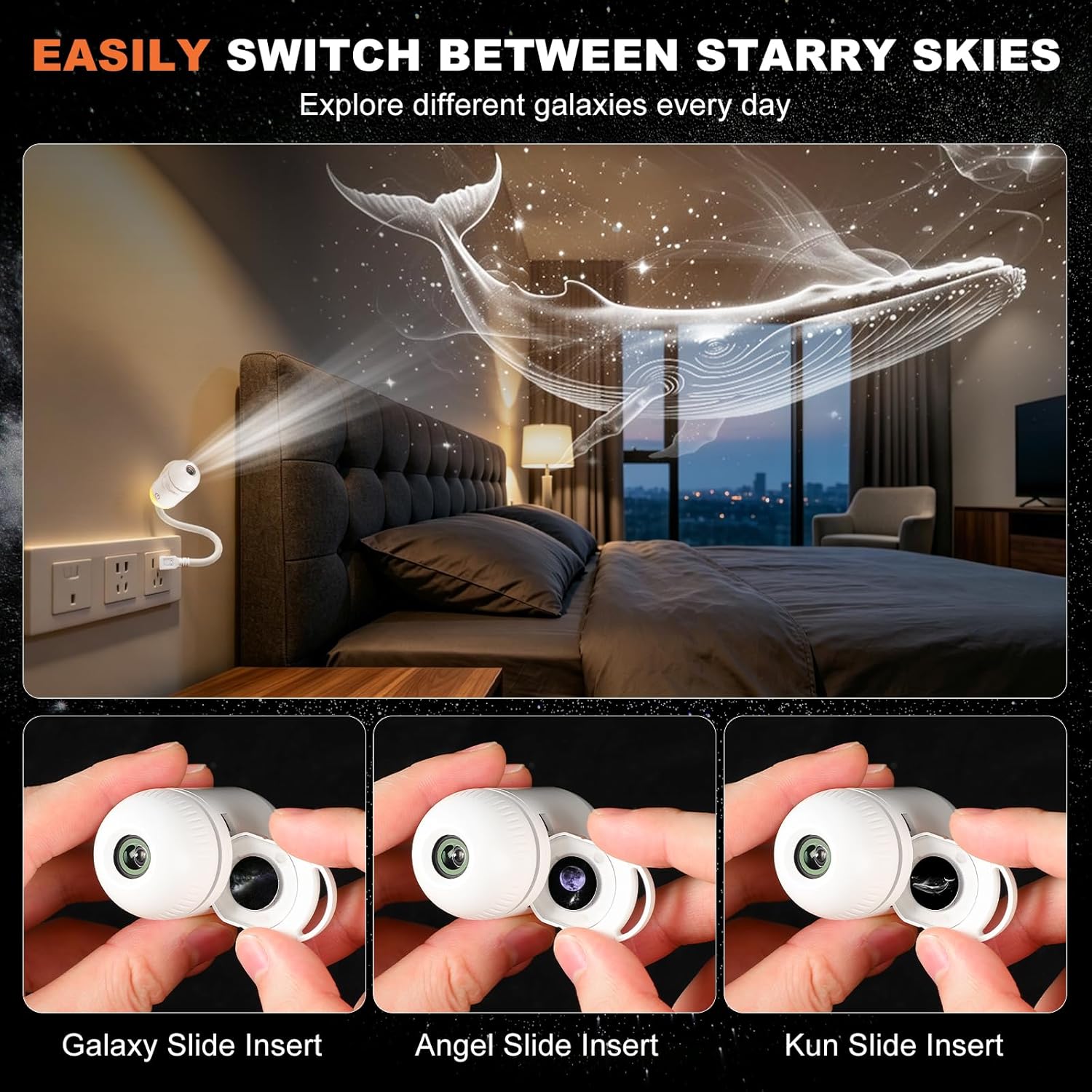 Galaxy Projector Night Light,  - Projector Mount Ceiling ulasan dan harga