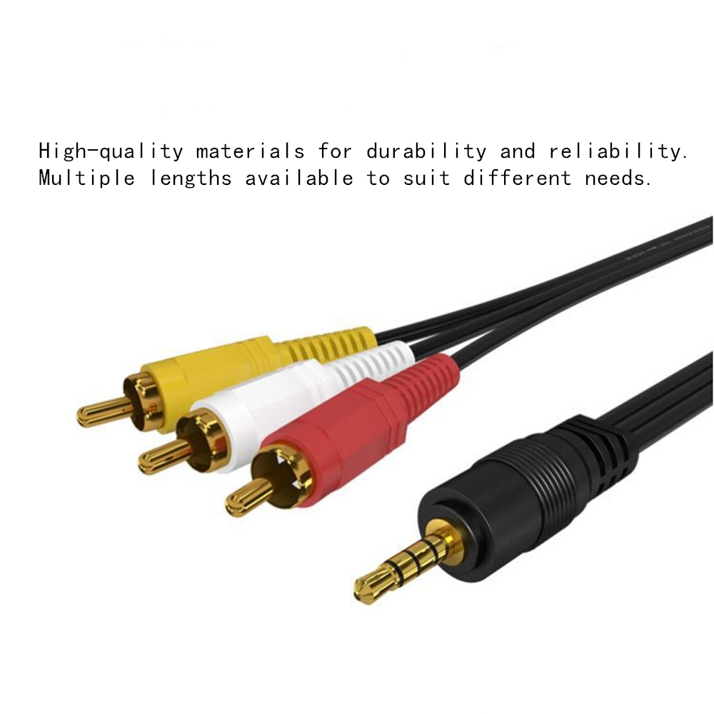 3.5mm to 3 RCA Audio Video Cab - Home Cinema Amplifier ulasan dan harga