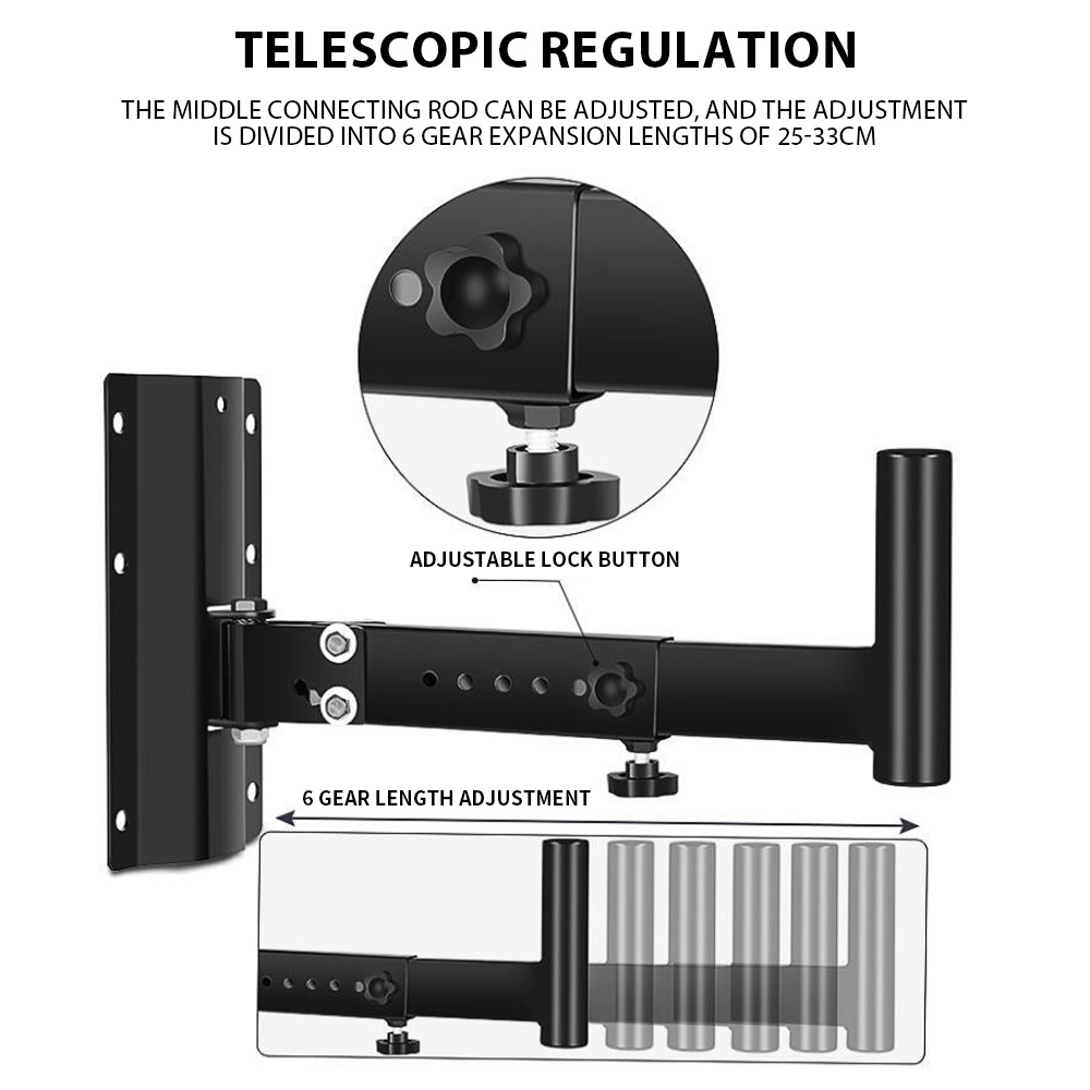 1 Pair Speaker Wall Mounts Bra - Wall Mount Speaker ulasan dan harga