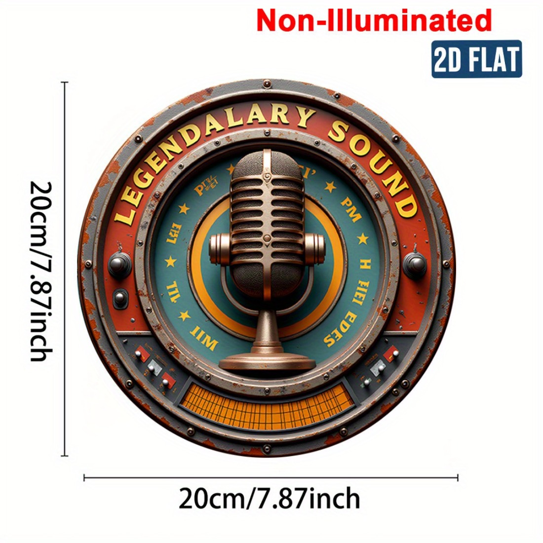 Vintage Stereo Wall Art 2D Met - Home Cinema Decor ulasan dan harga