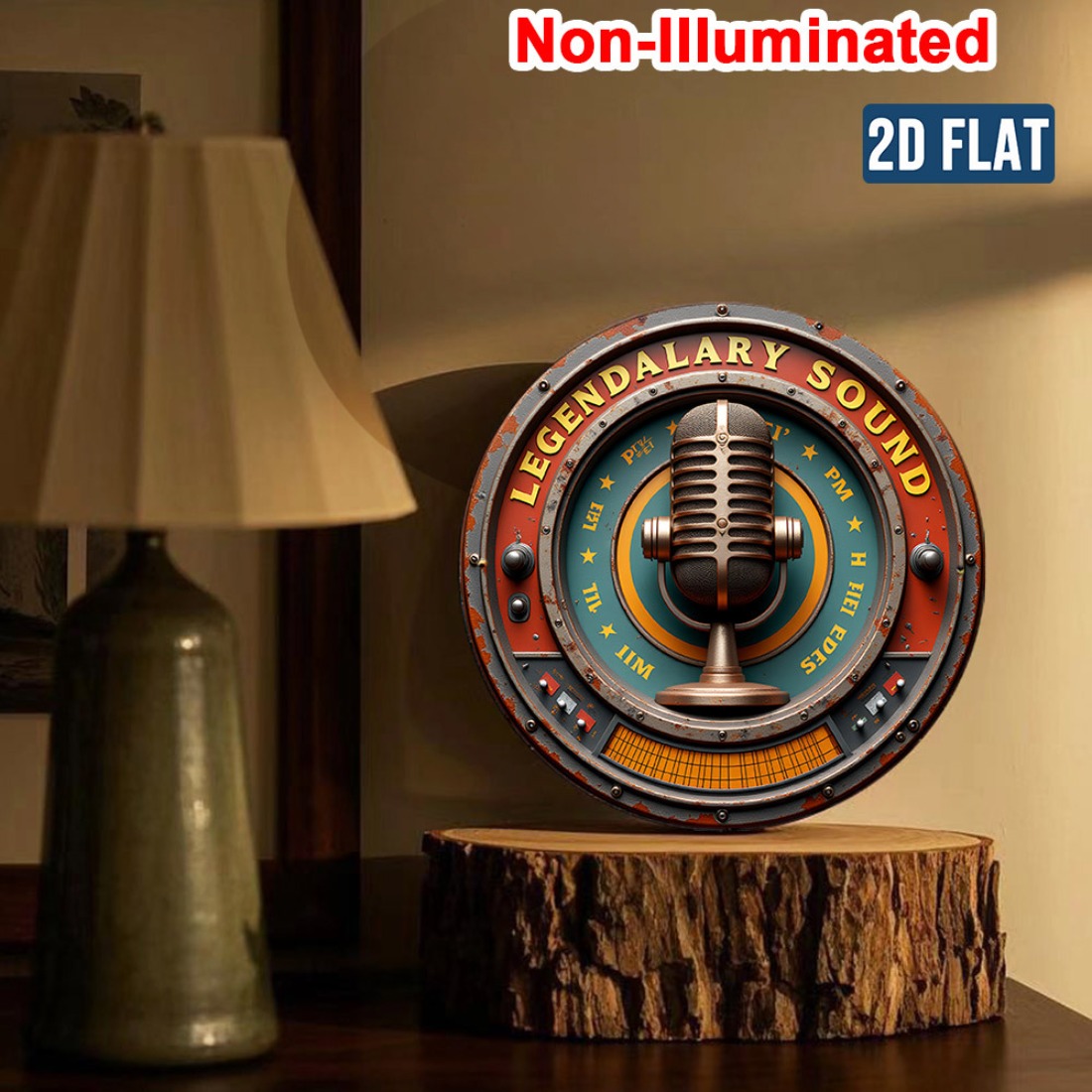 Vintage Stereo Wall Art 2D Met - Home Cinema Decor ulasan dan harga