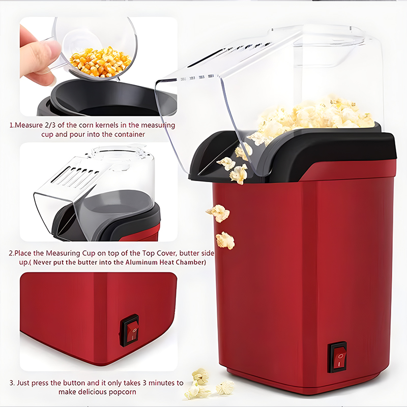 Mini Automatic Hot Air Popcorn - Popcorn Machine Home ulasan dan harga